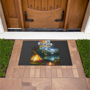 Modern Adventure Camping and Travelling Doormat