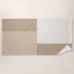 Modern Aesthetic Abstract Colour Block Beach Towel