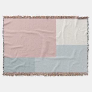 Modern Aesthetic Abstract Colour Block Blanket