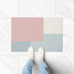 Modern Aesthetic Abstract Colour Block Door Mat