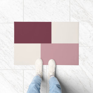 Modern Aesthetic Abstract Colour Block Door Mat