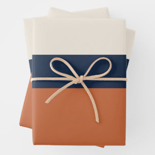 Modern Aesthetic Abstract Colour Block Pillow Wrapping Paper Sheet