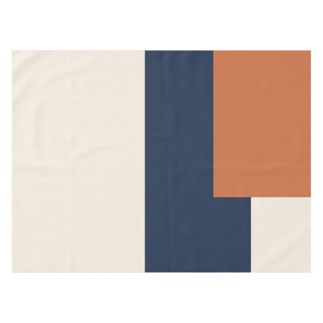 Modern Aesthetic Abstract Colour Block Tablecloth (Front (Horizontal))
