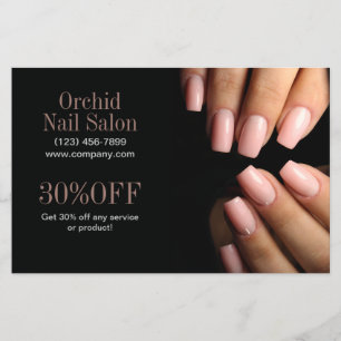 Modern Aesthetician SPA Nail Salon Price Lists Flyer