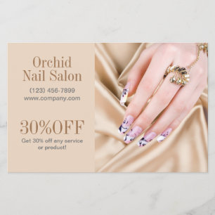 Modern Aesthetician SPA Nail Salon Price Lists Flyer