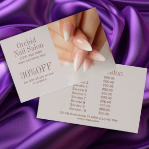 Modern Aesthetician SPA Nail Salon Price Lists Flyer