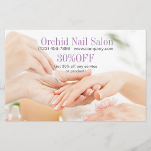 Modern Aesthetician SPA Nail Salon Price Lists Flyer