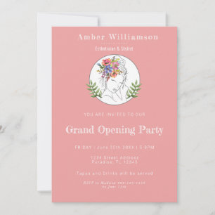 Modern Aesthetician Stylist Spa Elegant Woman Invitation