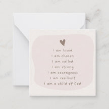 Modern Affirmation Motivation Card