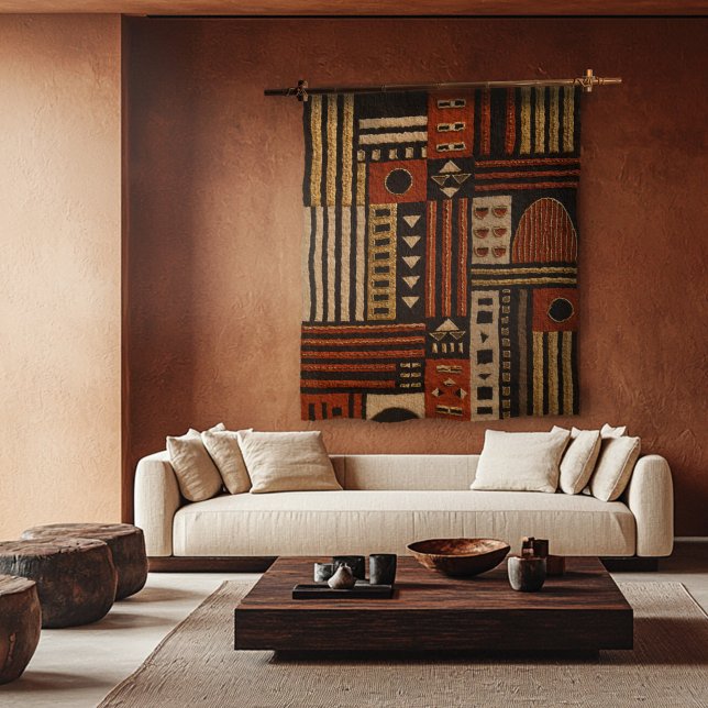 Modern African Brocade Pattern Wall Tapestry (Creator Uploaded)