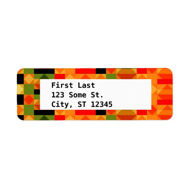 Modern African Kente Cloth Pattern (Front)