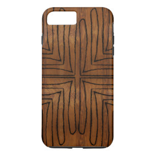 Modern African Tribal Wood Grain Look iPhone 8 Plus/7 Plus Case