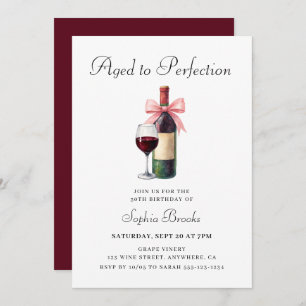 Modern Aged To Perfection 50th Birthday Party Invitation