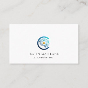 Modern AI Consultant Business Card