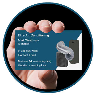 Modern Air Conditioning Repair Service  Business Card