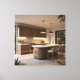 Modern Al Fresco Culinary Space Canvas Print