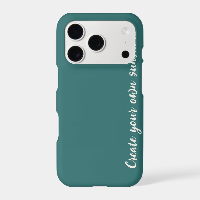 Modern Alexandrite Teal Geometric Monogram (Back)
