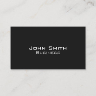 Modern All Black No.1 Business Card