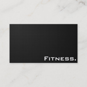 Modern All Black Texture - Fitness Business Card