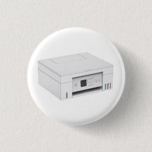 Modern all-in-one inkjet colour printer 3 cm round badge
