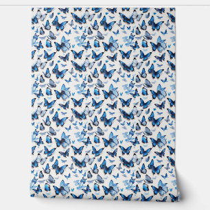 Modern all over 3D butterfly patterned Wallpaper