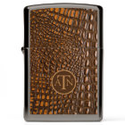 Modern Alligator Skin Monogram 