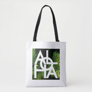 Modern Aloha Palm Hawaii Island Vibes Tote Bag