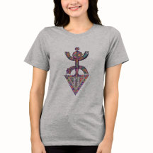 Modern Amazigh Yaz Symbol – Vibrant Tribal T-shirt
