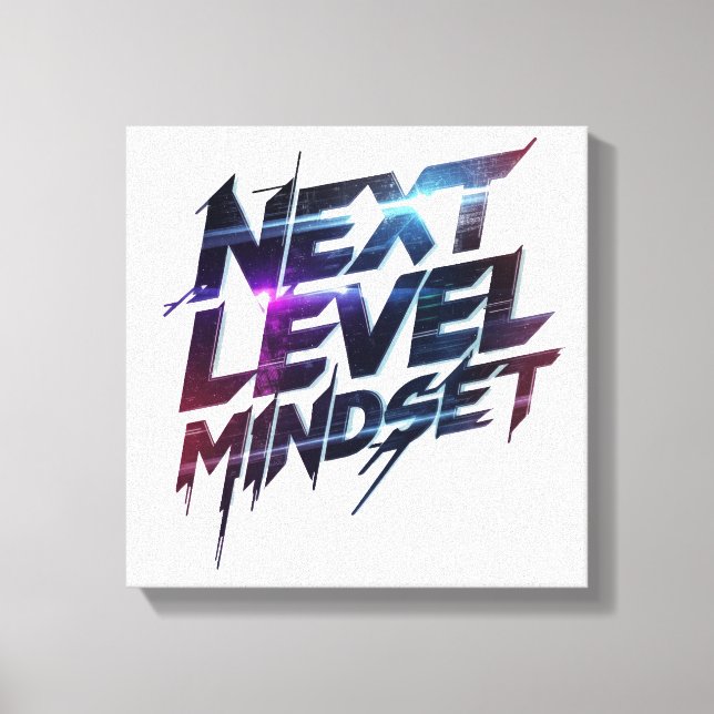 Modern Ambition and Hustle Graphic Canvas Print (Front)