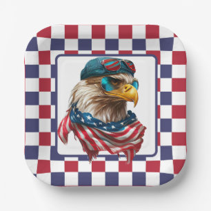 Modern American Engle  Paper Plate