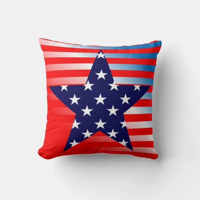 Modern American Flag Cushion (Front)