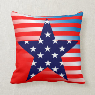 Modern American Flag Cushion