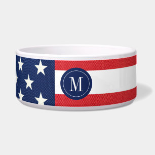 Modern American Flag with Monogram