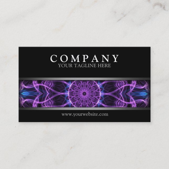 Modern Amethyst Desire Business Card (Front)