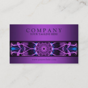 modern Amethyst Desire mandala purple Business Card