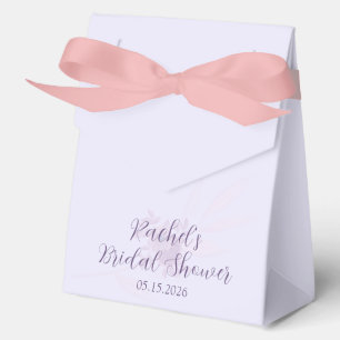 Modern Amethyst Watercolor Minimal Bridal Shower Favour Box