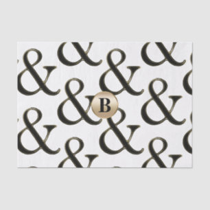 Modern Ampersand Modern Monogram Personalised Tissue Paper