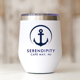 Modern Anchor Boat Logo