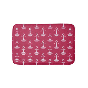 Modern Anchors Pattern Bath Mat