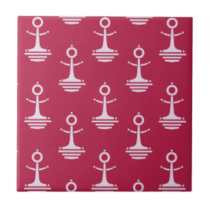 Modern Anchors Pattern Tile