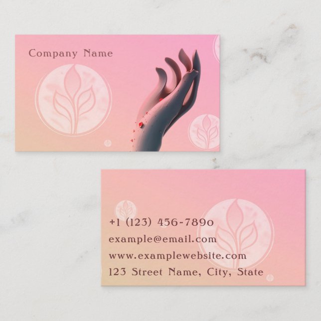 Modern and artistic  business card (Front/Back)