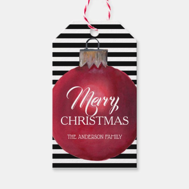 Modern and Bold Christmas Gift Tag (Front)