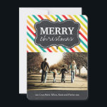 Modern and Bright Chalkboard Christmas Photo Cards<br><div class="desc">Modern and Colourful Chalkboard Holiday Photo Cards - Created by Colourful Designs Inc. All text can be modified! All designs are protected under Copyright 2008-2013.</div>