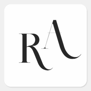 Modern and chic Wedding Classic Round Sticker