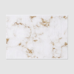 Modern and chic white marble gold glitter  tissue paper