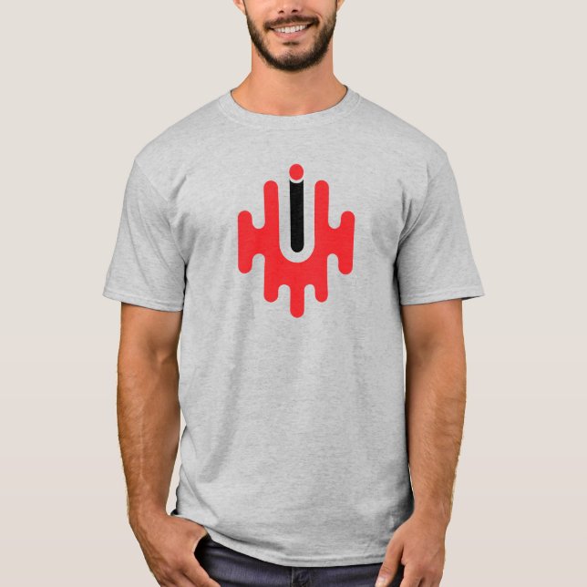 Modern and Classic Letter U Monogram  T-Shirt (Front)