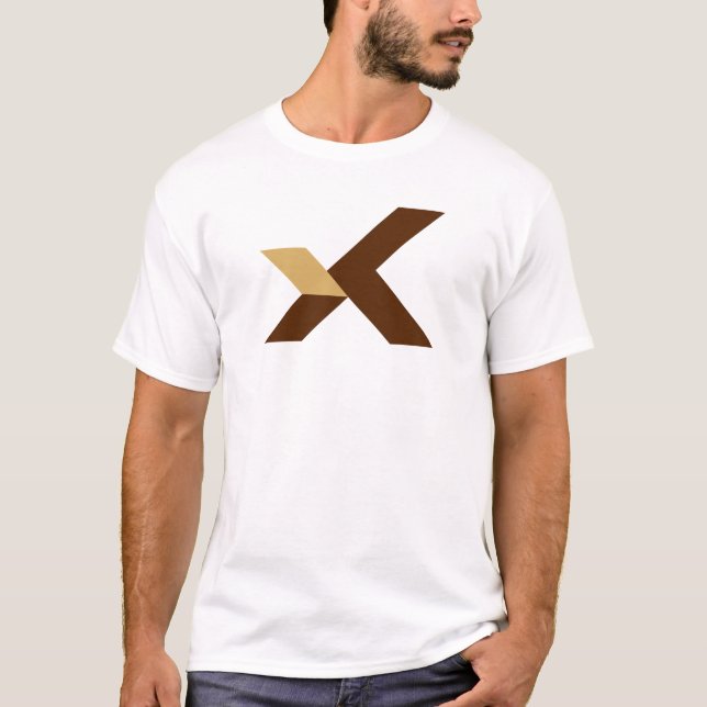 Modern and Classic Letter X Monogram T-Shirt (Front)