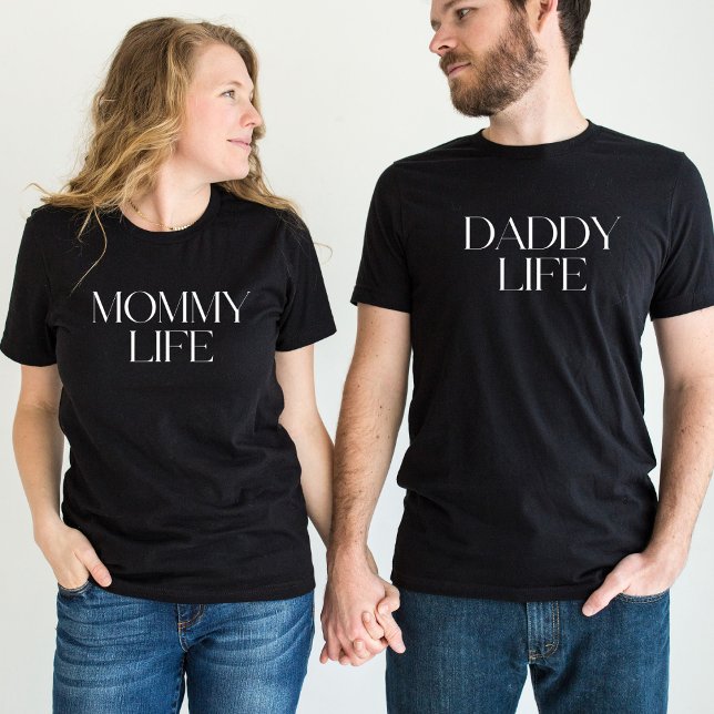 Modern and Classy Typography Daddy Life Men's Tri-Blend Shirt (Creator Uploaded)