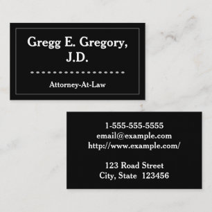 Modern and Clean Attorney-At-Law Business Card