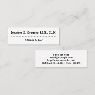 Modern and Clean Attorney-At-Law Business Card